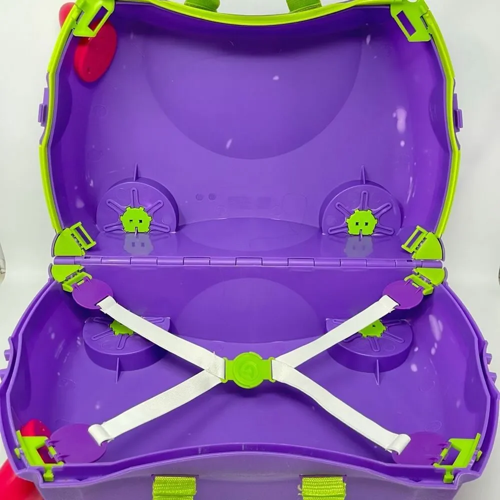 Trunki Ride On Kids Suitcase Purple Pink Green Melissa & Doug Luggage No Strap